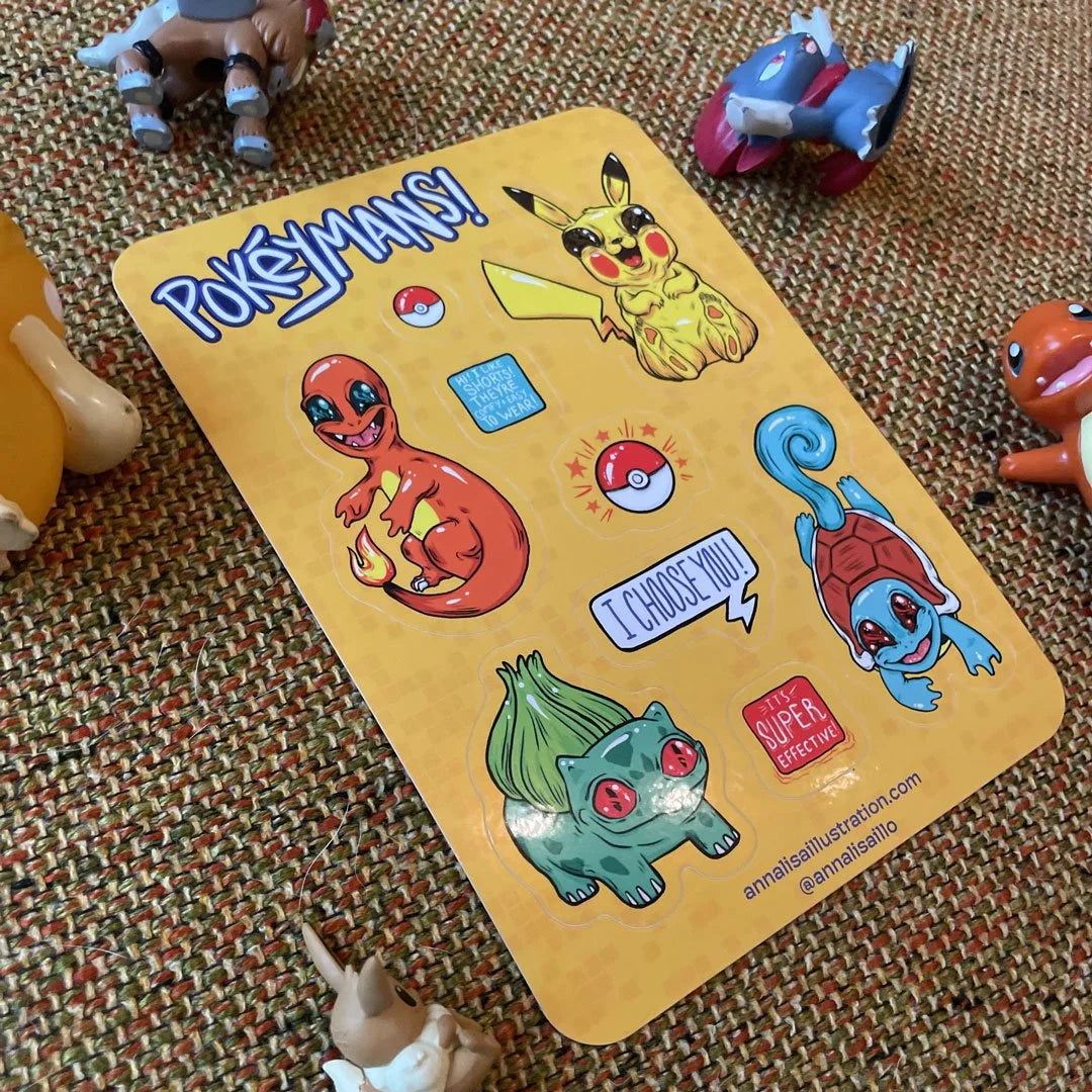 Pokeymans Sticker Sheet