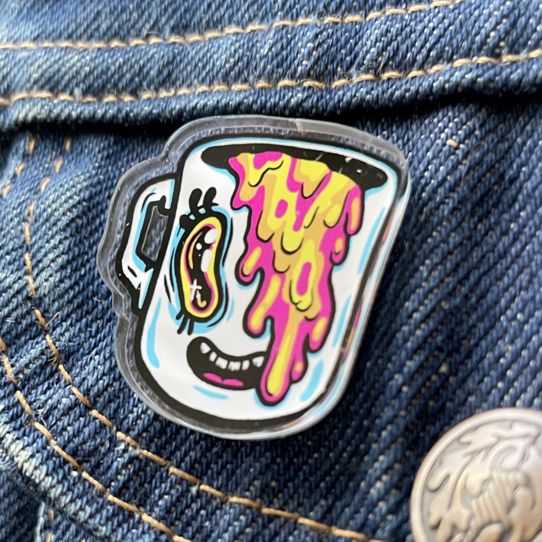 Coffee Acrylic Pin